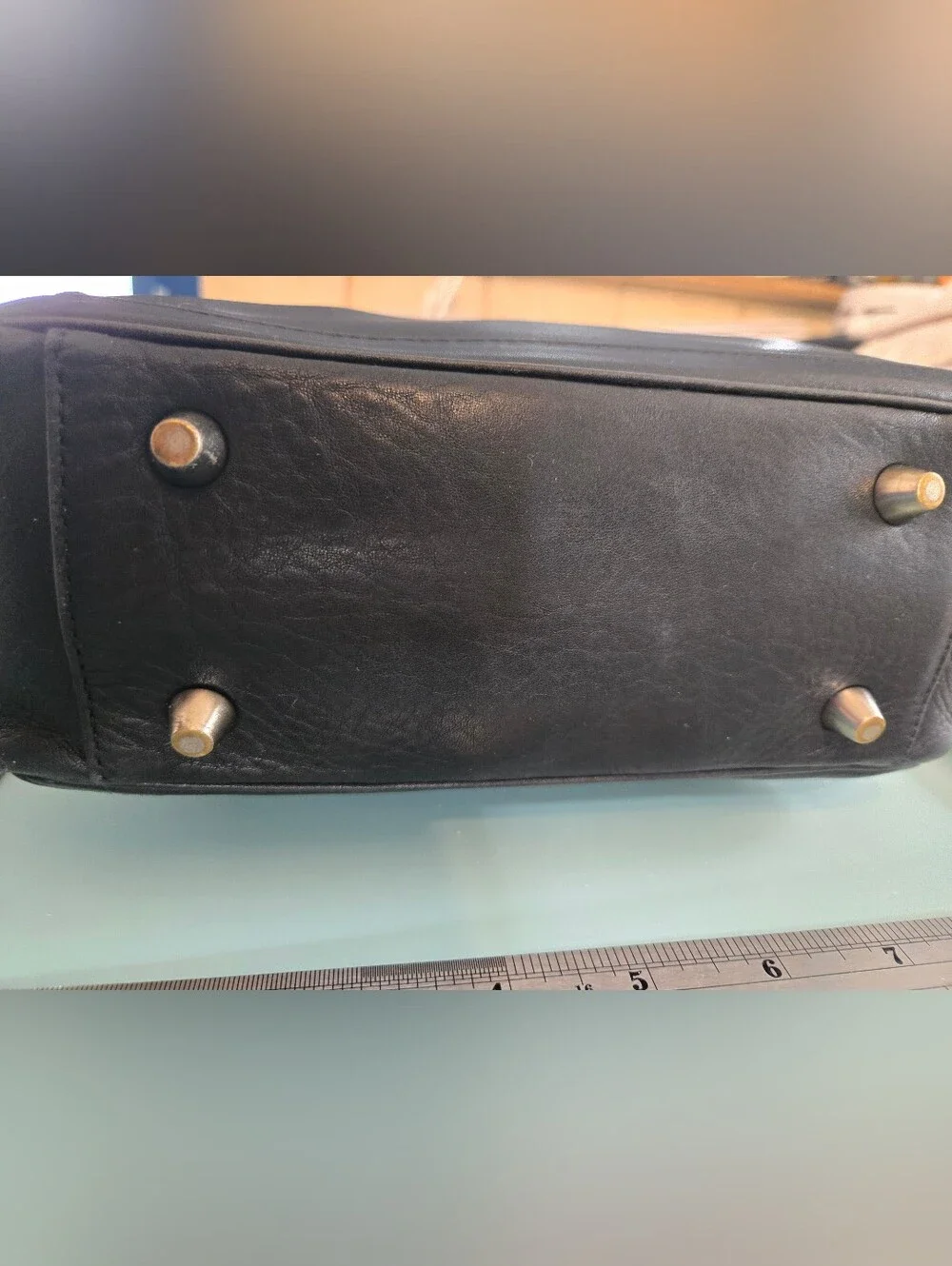 ​Vintage Coach Black Leather Bonnie Legacy Slim Tote Bag #9422